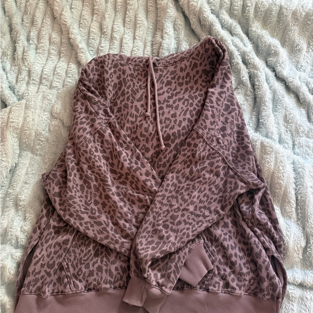 American Eagle Outfitters Purple Zebra Hoodie